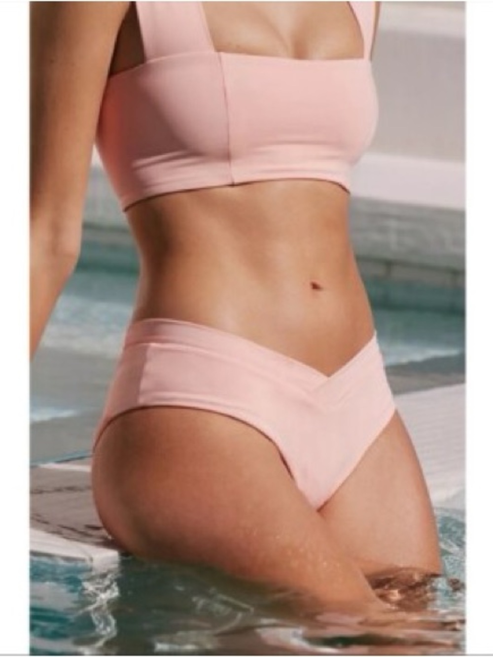 l*space Pink V-Waist Bikini Bottom